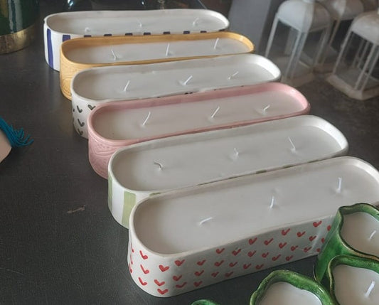 Bougie et céramique