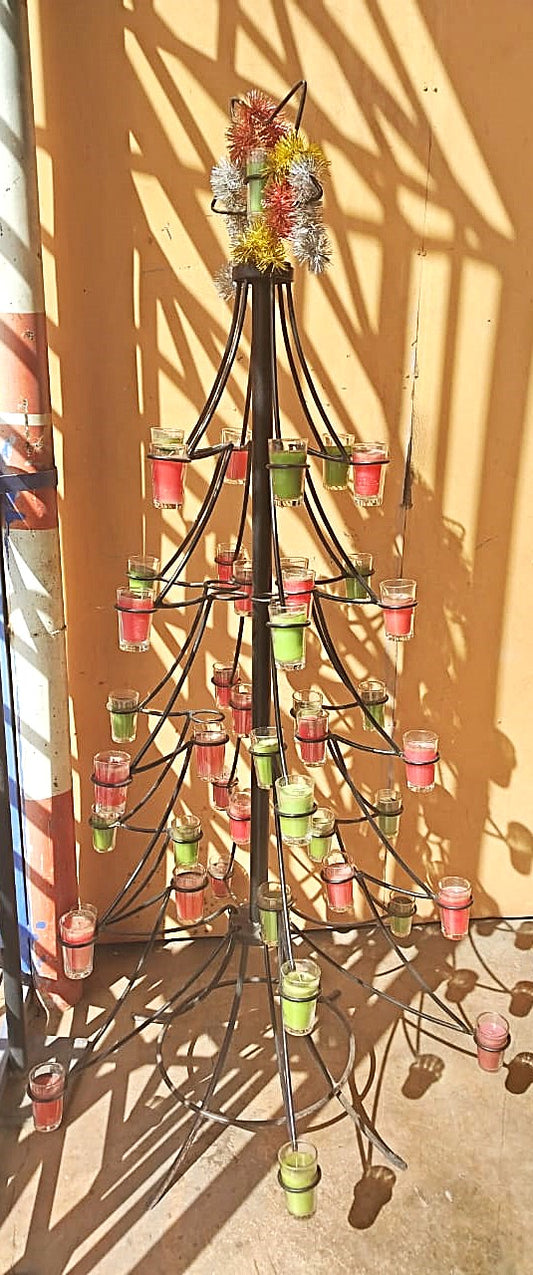 Sapin de Noël porte bougies