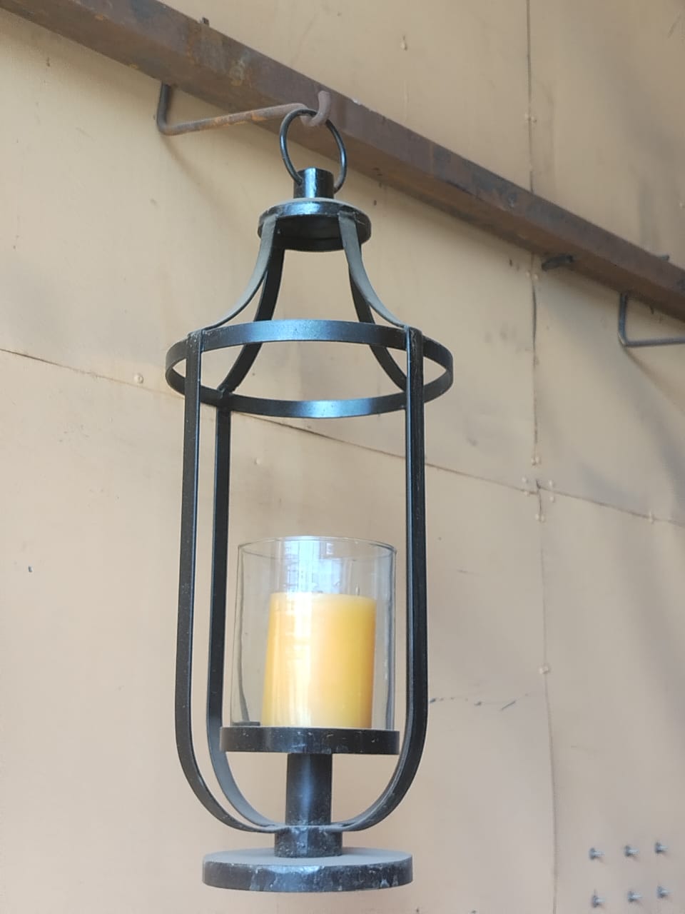 Lanterne à suspendre avec bougie