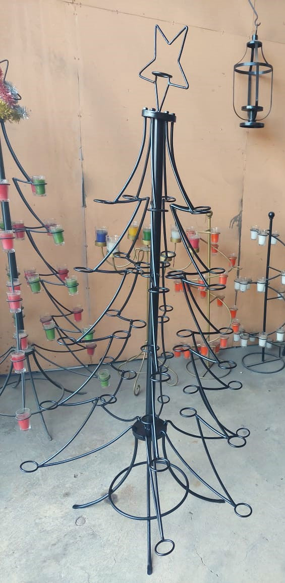 Sapin de Noël porte bougies